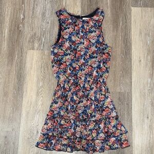 Forever 21 Floral Sleeveless Mini Dress - Multicolor